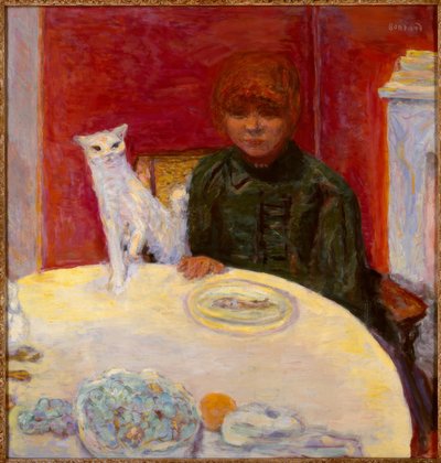 The Woman with the Cat or the Demanding Cat by Pierre Bonnard
