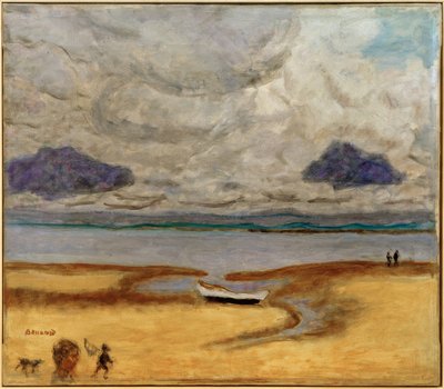 The Beach at Low Tide (Low Tide at Arcachon) by Pierre Bonnard