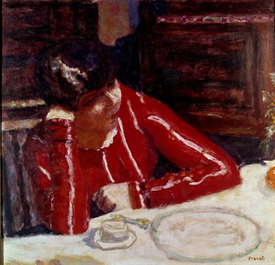 Le Corsage Rouge by Pierre Bonnard