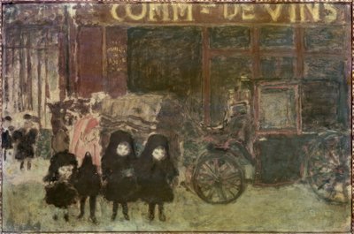 The Cab or The Wine Trade or The School Exit by Pierre Bonnard