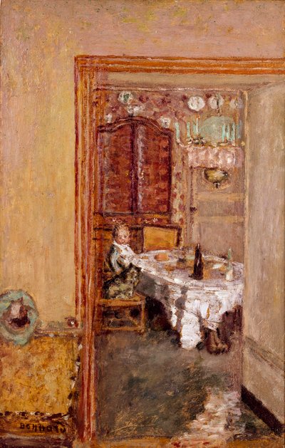 Little boy in the dining room by Pierre Bonnard