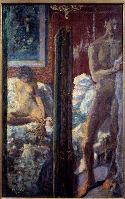 Man and Woman: A Naked Couple in a Bedroom by Pierre Bonnard