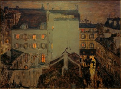 Montmartre in the Rain or Rue Tholozé by Pierre Bonnard