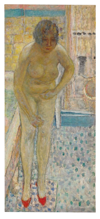 Nude with Red Slippers, c.1932 by Pierre Bonnard