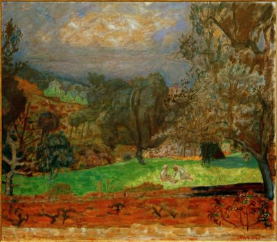 Landscape at Sunset (Le Cannet) by Pierre Bonnard