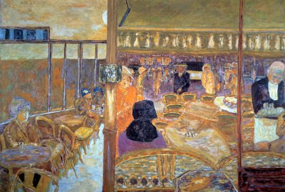 Place Clichy in Paris in the evening, the cafe of the Little Poucet by Pierre Bonnard