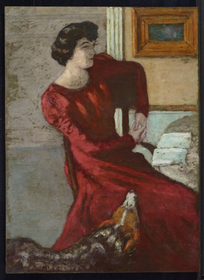 Portrait of Madame Hessel, or the Woman in Red, 1901 by Pierre Bonnard
