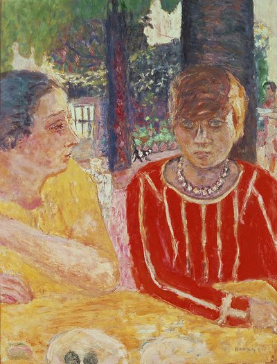 Portrait of Madame Reine Natanson and Marthe Bonnard by Pierre Bonnard