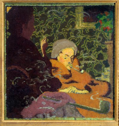Privacy. Characters smoking the pipe by Pierre Bonnard