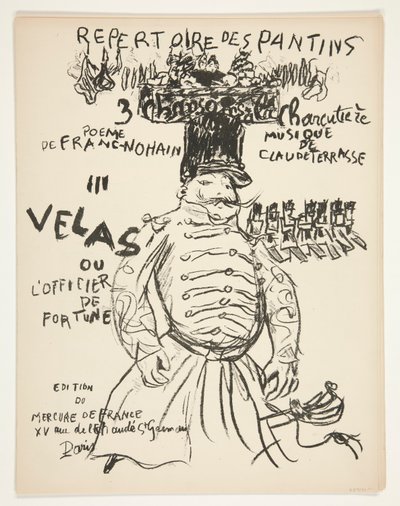 Repertoire of the Theatre of Puppets - six songs by Pierre Bonnard