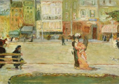 Street Scene, Avenue Clichy, Paris by Pierre Bonnard