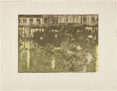 Street at Night in the Rain, c. 1896-1897 by Pierre Bonnard