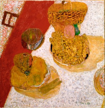 Table corner Still Life of Fruit by Pierre Bonnard