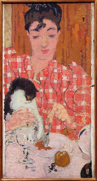 The Checked Blouse, 1892 by Pierre Bonnard