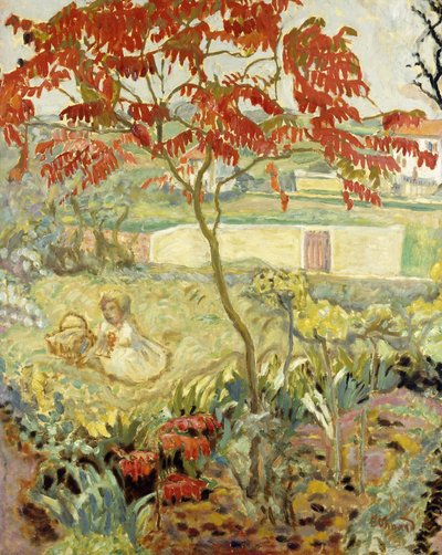 The Garden and the Red Tree by Pierre Bonnard