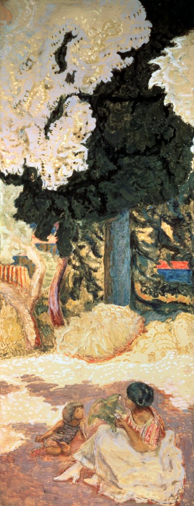 The Mediterranean Sea, Triptych, Right Side Panel by Pierre Bonnard