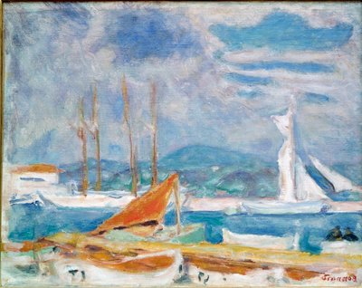 The Port of Saint Tropez by Pierre Bonnard