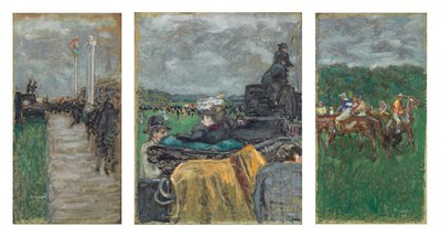 The Races at Longchamp by Pierre Bonnard