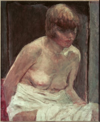 Torso of a Young Woman in a White Robe by Pierre Bonnard