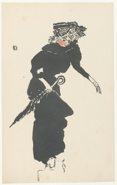 Woman with Umbrella by Pierre Bonnard