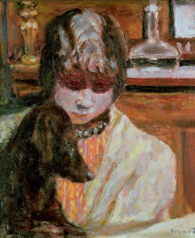 Woman with a Dog, c.1913 by Pierre Bonnard