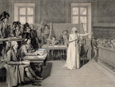 Marie-Antoinette Judged by the Revolutionary Tribunal Court by Pierre Bouillon