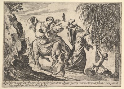 Angels Giving Dates to Child by Pierre Brebiette