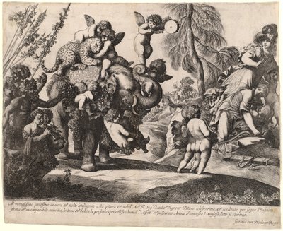 Bacchus with Diana and Minerva by Pierre Brebiette