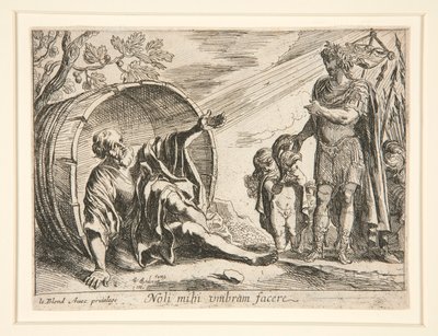 Diogenes and Alexander the Great by Pierre Brebiette