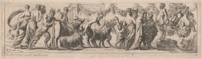 Satyrs Bringing Animals to an Altar by Pierre Brebiette