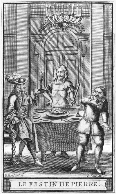 Don Juan and the Commendatore, frontispiece illustration from 