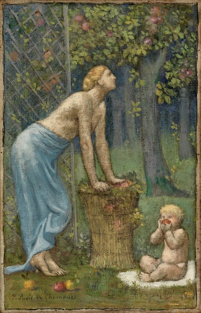 Apple Harvest by Pierre Cécile Puvis de Chavannes