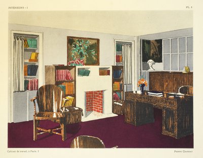 Cabinet de travail I, a Paris, illustration from 