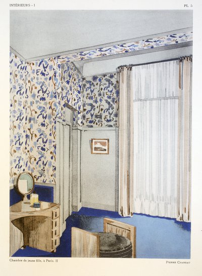 Chambre de jeaune fille II, a Paris, illustration from 