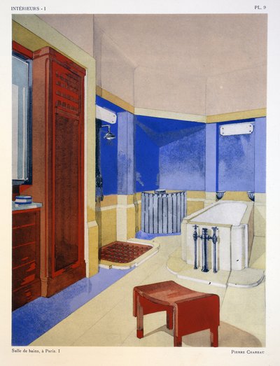 Salle de bains I, a Paris, illustration from 