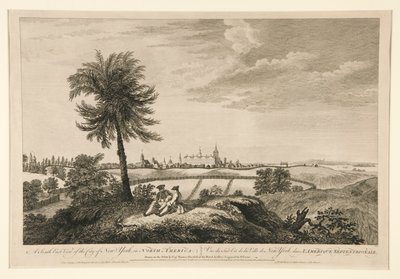 A South East View of the City of New York, in North America by Pierre Charles Canot
