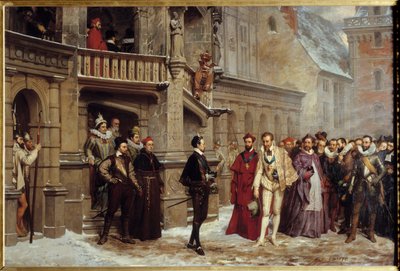 Meeting Between Henry III King of France and Henry I of Lorraine, Duke of Guise by Pierre Charles Comte