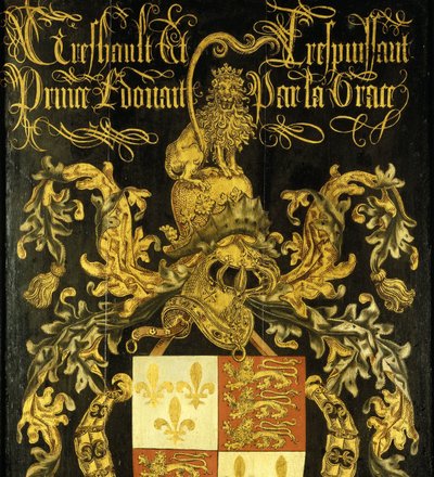 Shield of Edward IV (1442-83), King of England, in his Capacity as Knight of the Order of the Golden Fleece by Pierre Coustain (attributed to)