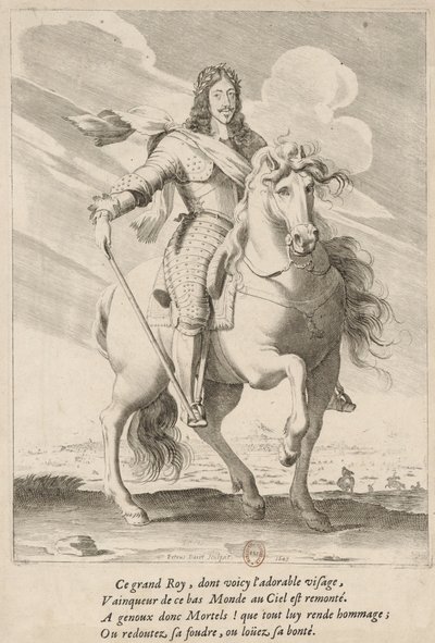 Equestrian Portrait of Louis XIII of France by Pierre Daret
