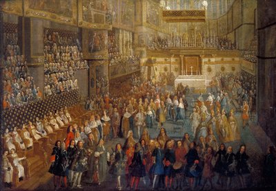 The Coronation of Louis XV in the Rheims Cathedral, 25 October 1722 by Pierre Denis II Martin