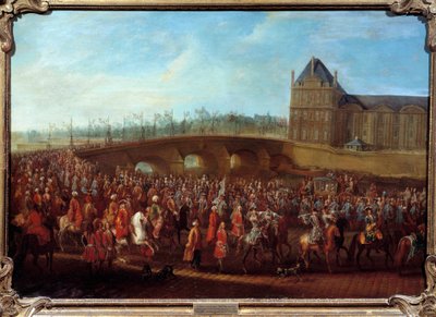 Exit of Turkish Ambassador Mehmet Effendi from the Sublime Porte after the audience granted by King Louis XV on 21/03/1721 by Pierre Denis Martin