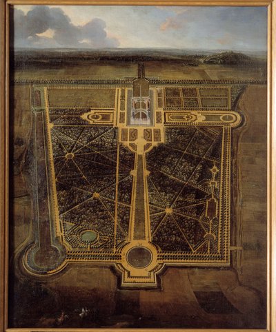 Perspective View of a Castle and a Park a la Francaise by Pierre Denis Martin