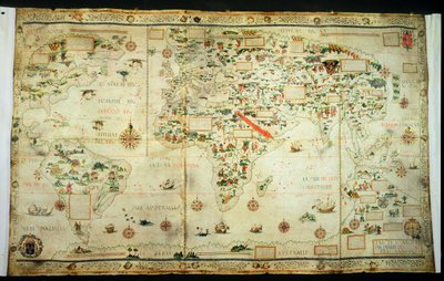 Map of the World by Pierre Desceliers