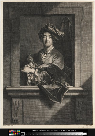 Engraving of Hyacinth Rigaud