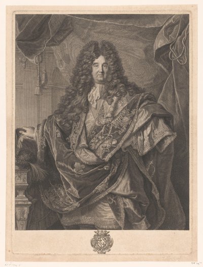 Portrait of Philippe de Courcillon by Pierre Drevet