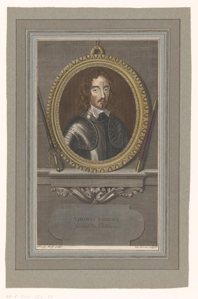 Portrait of Thomas Fairfax by Pierre Drevet