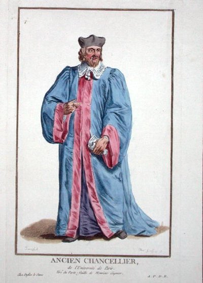 Dress of a Chancellor of the University of Paris from 