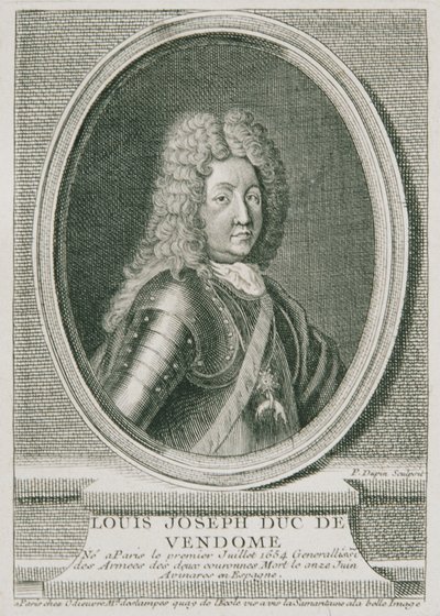 The French General Louis Joseph Duc de Vendôme by Pierre Dupin