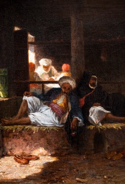 Café in Constantine by Pierre Edmond Alexandre Hedouin