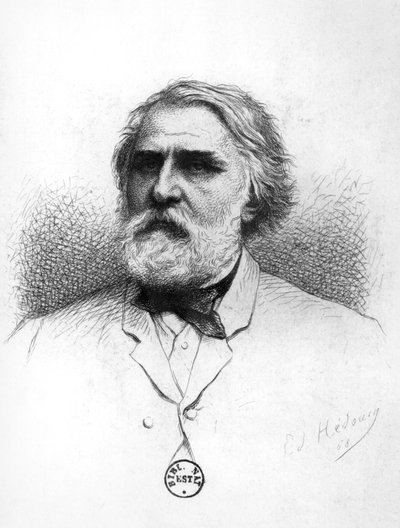 Portrait of Ivan Turgenev by Pierre Edmond Alexandre Hedouin